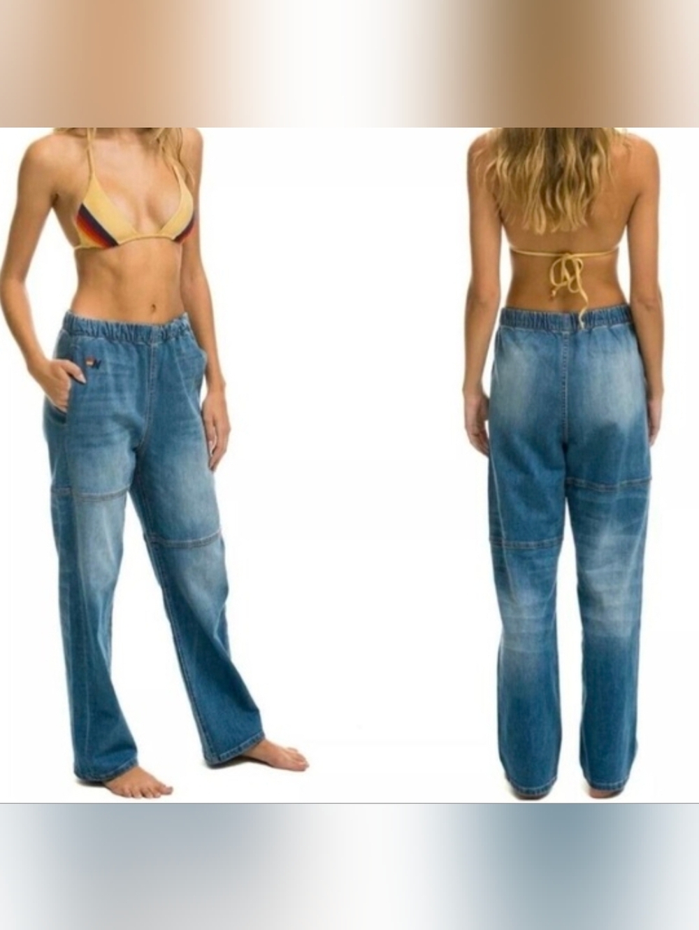 AVIATOR NATION  MID RISE RANCHER RELAXED FIT JEAN -SIZE SMALL
